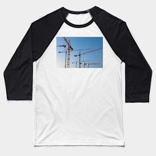 Cranes against clear blue sky Baseball T-Shirt